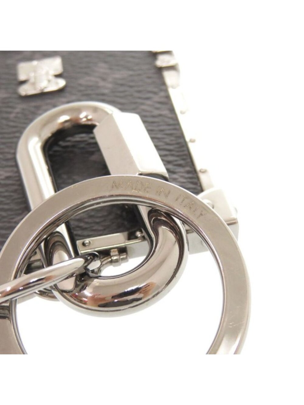 Louis Vuitton Porte Cles Mini Trunk Monogram Eclipse Metal Black - Picture 5 of 9